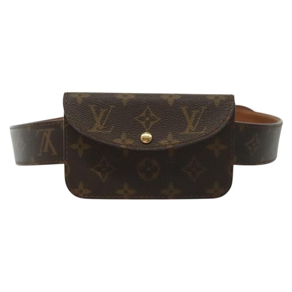 Louis Vuitton Monogram Ceinture Pochette Solo Waist Bag Brown